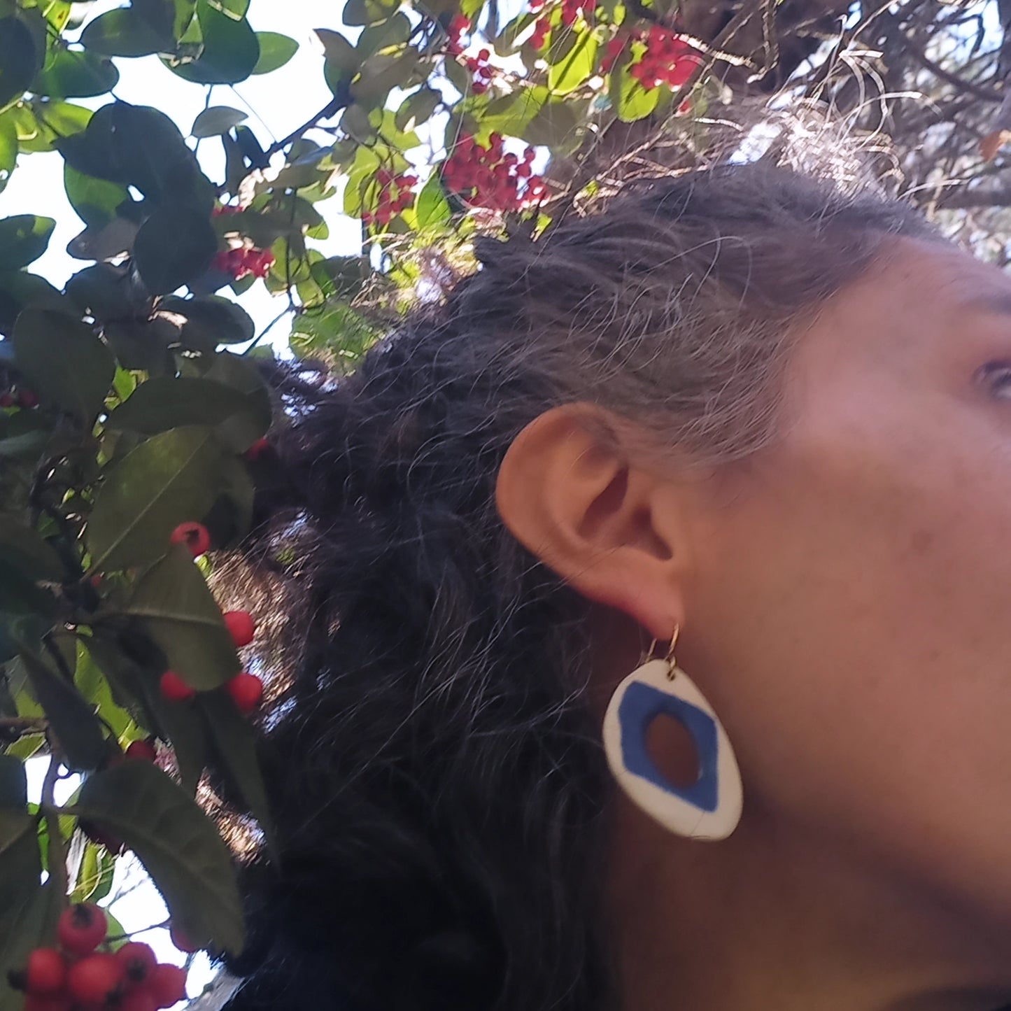 Boucles d'oreilles "Into the blue"