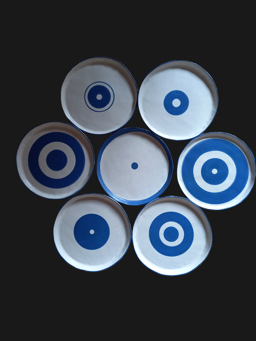 Assiette Into the Blue sur Commande