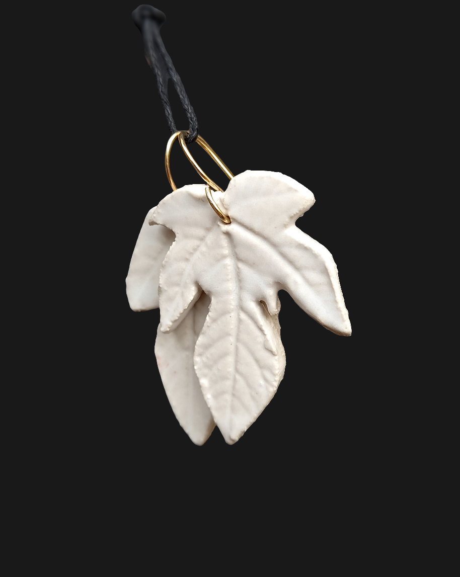 Boucles d'oreilles Feuille de Figuier