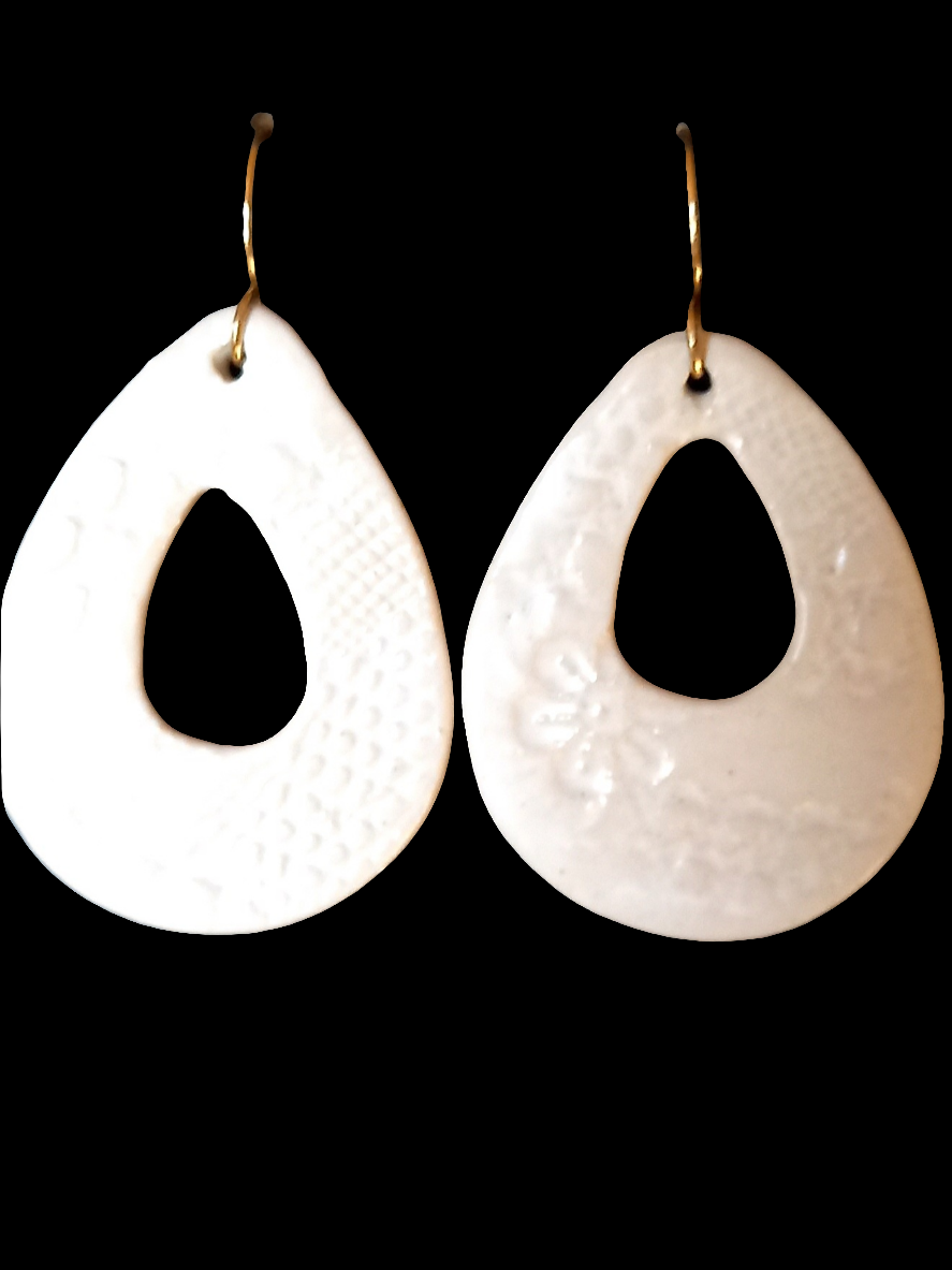 Boucles d'oreilles goutte fleur